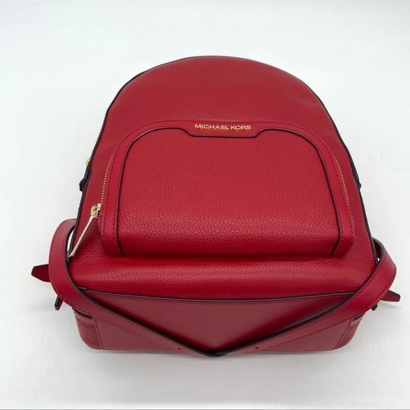 Michael Kors Medium Jaycee Backpack Red - Picture 7 of 11
